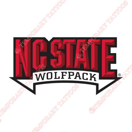 North Carolina State Wolfpack Customize Temporary Tattoos Stickers NO.5508
